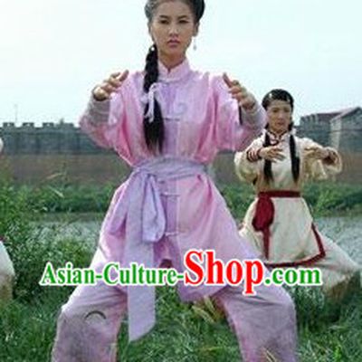 Chinese Classic Mandarin Kung Fu Uniform for Women