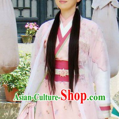 Ancient China Wife Clothing and Headdress Complete Set