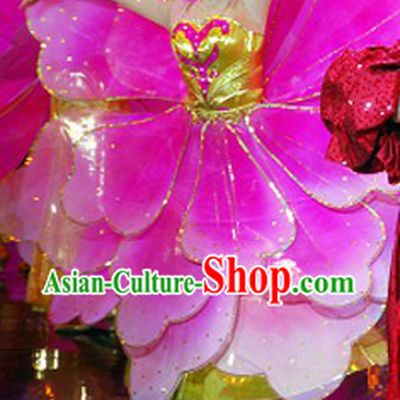 Big Flower Stage Performance Dance Costumes and Headwear Complete Set