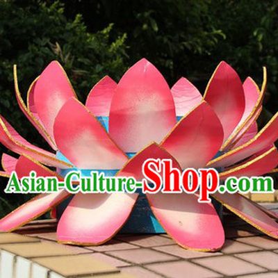 Big Pink Lotus Props for Professional Stage Performance