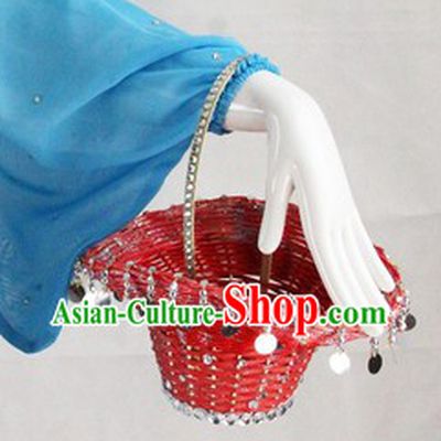 Traditional Chinese Basket Props for Professional Stage Performance