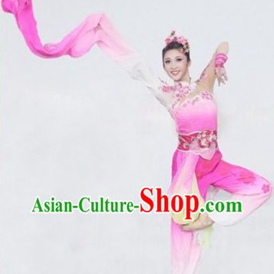 Traditional Chinese Ta Mei Plum Blossom Dance Costumes and Headwear Complete Set
