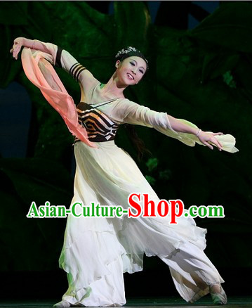 Traditional Chinese Classical Dancing Costumes Complete Set