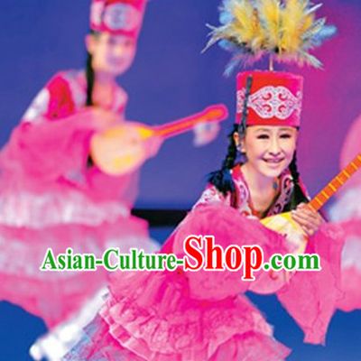 Kazak Dance Costumes and Headdress Complete Set