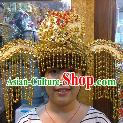 Ancient Chinese Wang Zhaojun Phoenix Wedding Hat