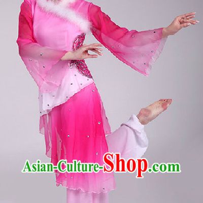 Pink Spring Festival Dance Costumes