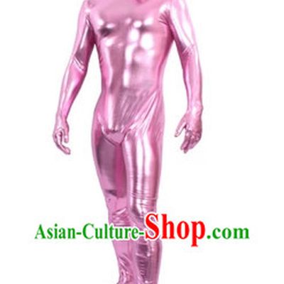 Pink Full Body Tight Dress Dance Costumes Lycra Spandex Bodysuit