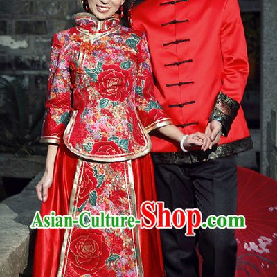 Traditional China Wedding Dresses for Men and Women