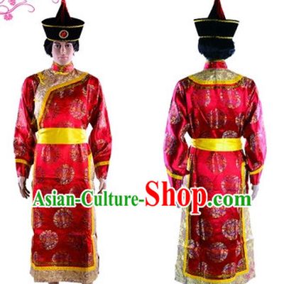Mongolian Outfit and Hat for Men