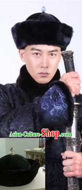 Qing Dynasty Royal Family Male Black Hat