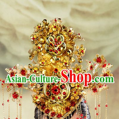 Red Wedding Phoenix Coronet