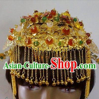 Gold Wedding Ceremony Headwear
