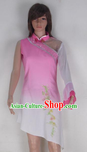 Professional Stage Performance Wide Sleeve Fan Dancing Skirt