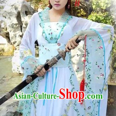 Traditional Chinese Swordwoman Costumes Complete Set
