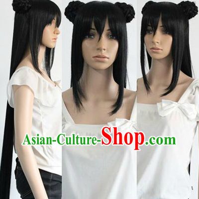 Ancient Chinese Princess Black Long Wig