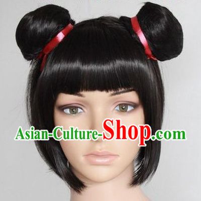 Chinese Doll Black Wig