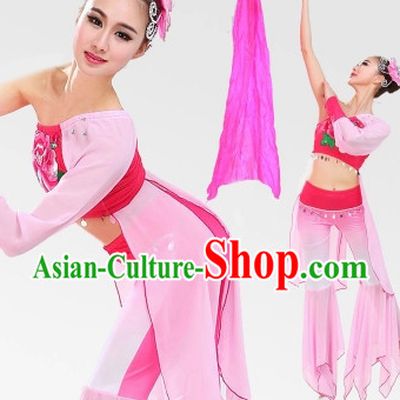 Chinese Classic Fan Dancing Costumes for Women