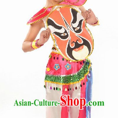 Chinese Beijing Opera Folk Dance Costume for Kids