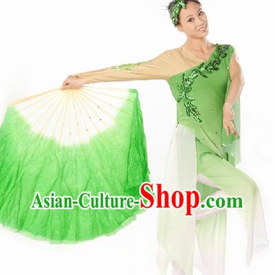 Leaf Fan Classical Dancing Costume and Headdress