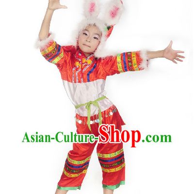 Professional Stage Performance Rabbit Dancing Costumes for Child