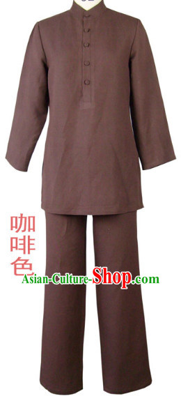 Top Coffee Color Kulapati Yoga Meditation Suit Complete Set