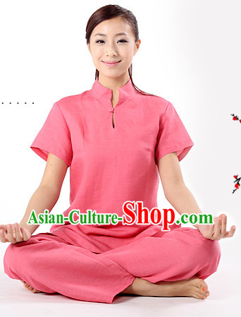 Top Short Sleeve Kulapati Yoga Meditation Mandarin Clothes Complete Set