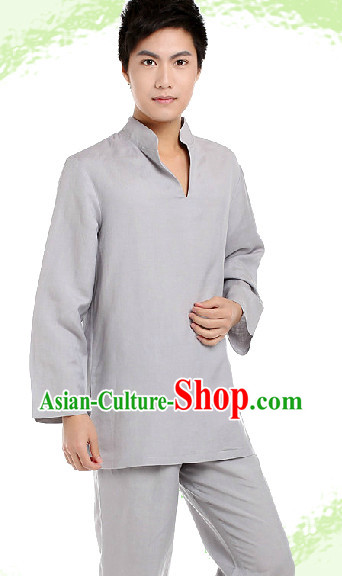 Professional Chinese Comfortable Yoga Meditation Mandarin Clothing Complete Set