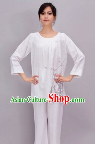 Professional Flax Yoga Meditation Tea-making Kung Fu Practice Outfit Complete Set