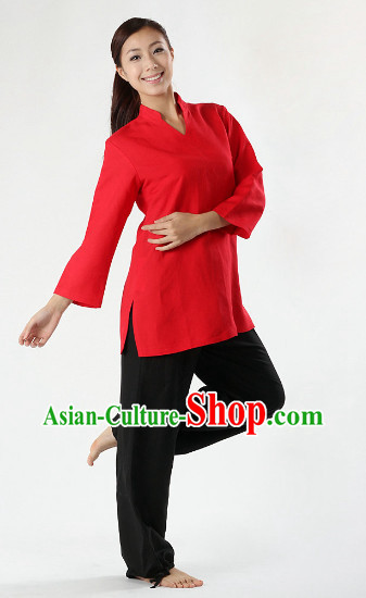 Top Comfortable East Widsom Meditation Yoga Teacher Kung Fu Uniforms for Women