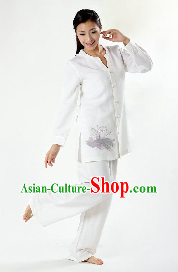 Professional Flax Yoga Meditation Tea-making Kung Fu Practice Outfit Complete Set