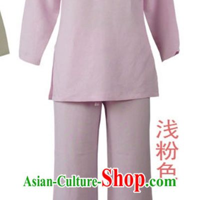 Top Comfortable Pink Meditation Yoga Tea-making Kung Fu School Suits