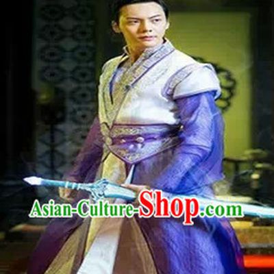 Legend of Ancient Sword Purple Swordswoman Costume Complete Set