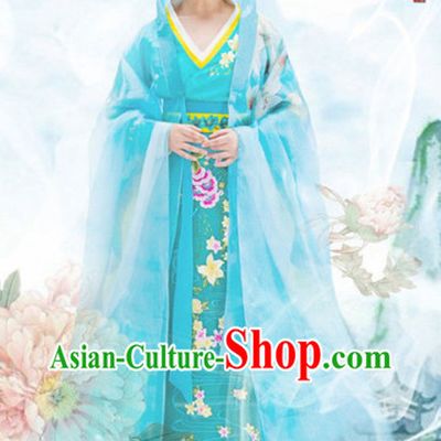 Ancient Chinese Lanling Princess Clothing and Headdress Complete Set