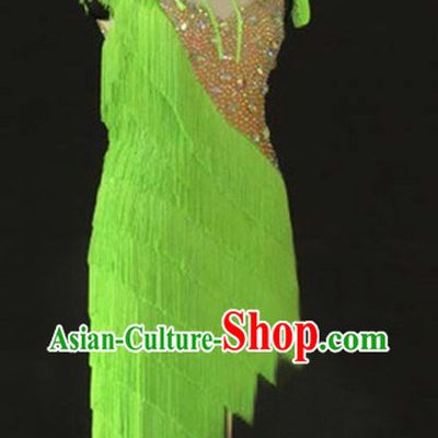 Professional Custom Made Latin Competition Dancing Long Skirt
