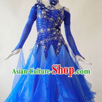 Special Custom Tailored Made Ballroom Competition Dancing Costumes