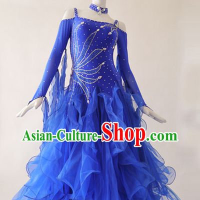 Special Custom Make Top Red Social Dancing Competition Costume for Women