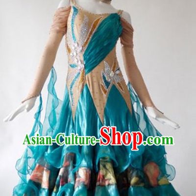 Professional Top Custom Make Purple Waltz Dancing Suit