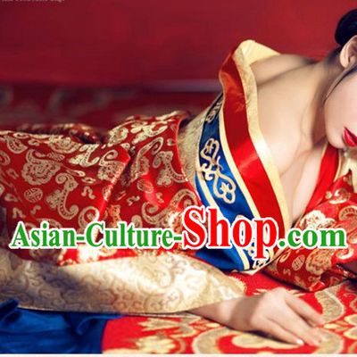 Ancient Chinese Sexy Tang Dynasty Concubine Clothes