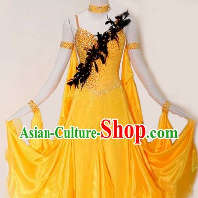 Professional Custom Dance Skirt Modern Dancing Ballroom Waltz Dress Competition Costumes