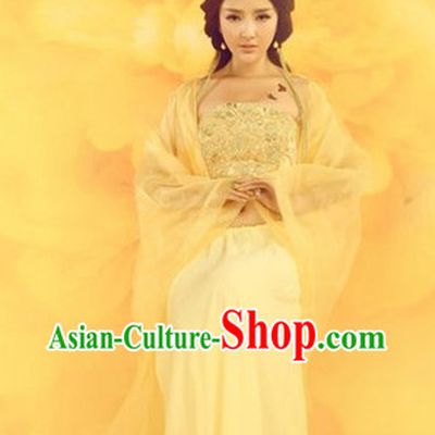 Sexy Guzhuang Gold Dance Costumes Complete Set
