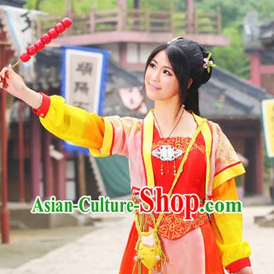 Ancient Chinese Swordsman Princess Garment Complete Set