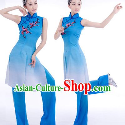 Chinese Classical Plum Blossom Ballet Dance Costumes and Hair Accessories for Women