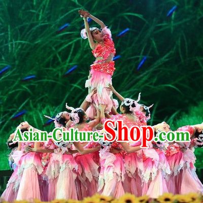 Traditional Chinese Mermaid Dancing Costumes for Kids