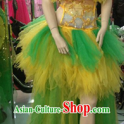 Professional Custom Make Stage Performance Dancing Costumes and Hair Accessories Full Set for Women