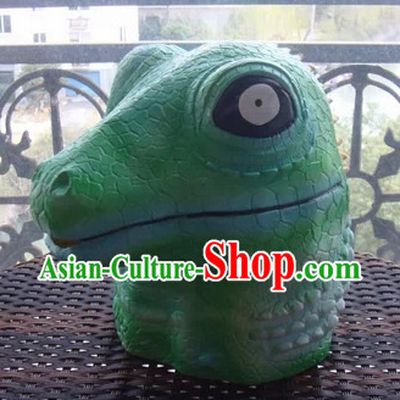Stage Performance Lizard Head Mask