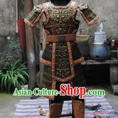 Ancient Chinese General Replica Armor Dresses and Helmet Complete Set