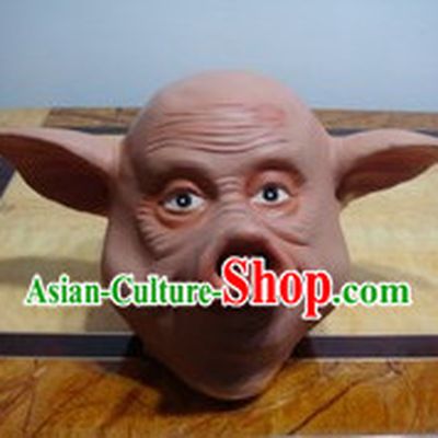 Stage Performance Pig Head Mask