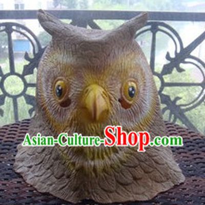 Stage Performance Owl Head Mask