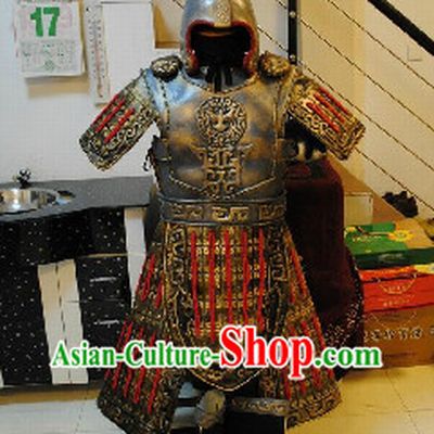 Jackie Chan Style Ancient General Armor Clothes Costumes and Hat Complete Set