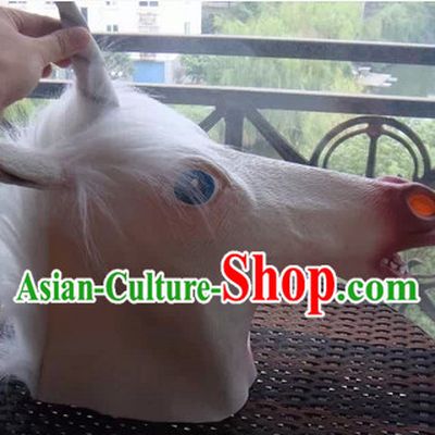 Stage Performance Halloween Unicorn Head Mask